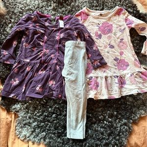 Tea collection bundle 18-24 months: two dresses and one leggings